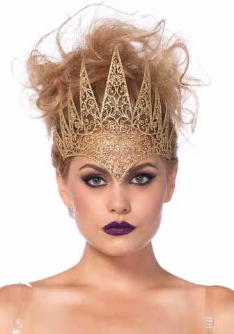 Широка корона Leg Avenue Die Cut Royal Crown, золота