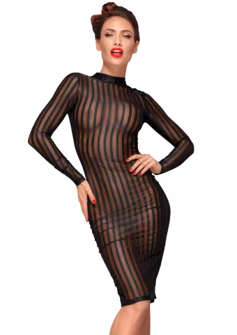 Сукня з мокрим ефектом Noir Handmade F182 Classic dress made of elastic tulle, L