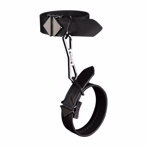 Фіксатори для рук та ніг LOCKINK Wristcuffs/Anklecuffs, чорні, натуральна шкіра