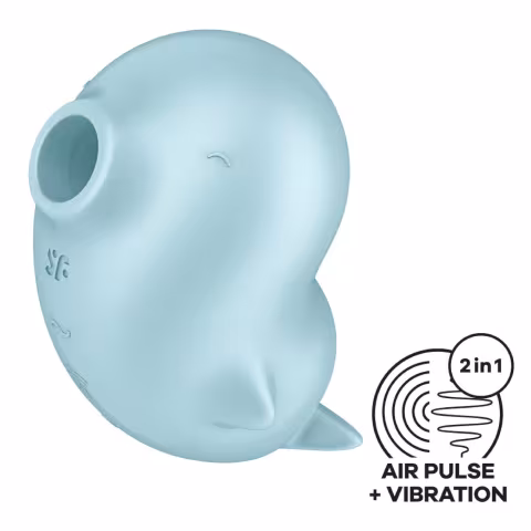 Вакуумний кліторальний стимулятор з вібрацією Satisfyer Sassy Seal, 2 незалежні мотори