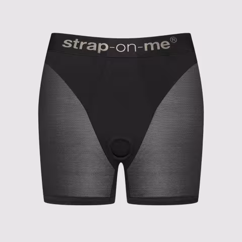 Шорти з фіксацією ділдо Strap-On-Me Harness Lingerie Halo - L - Black