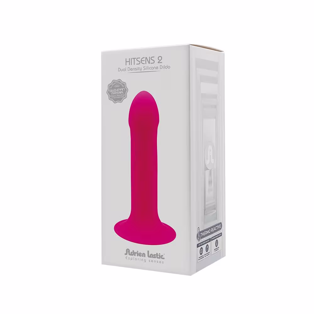 Дилдо з присоскою Adrien Lastic Hitsens 2 Pink, відмінно для страпона, макс. діам. 4см, довж. 16,7см — фото 6