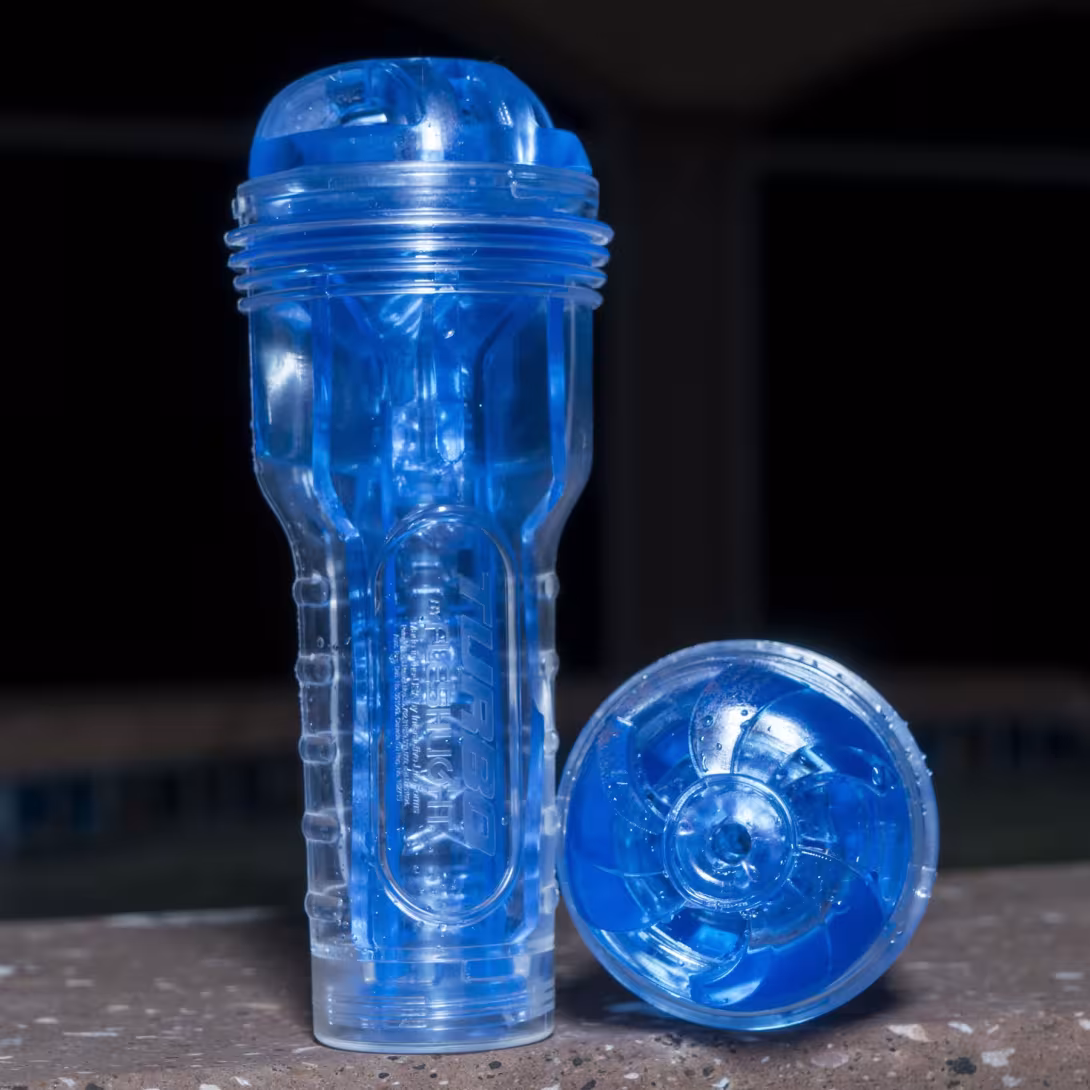 Мастурбатор Fleshlight Turbo Thrust Blue Ice (імітатор мінету) — фото 4