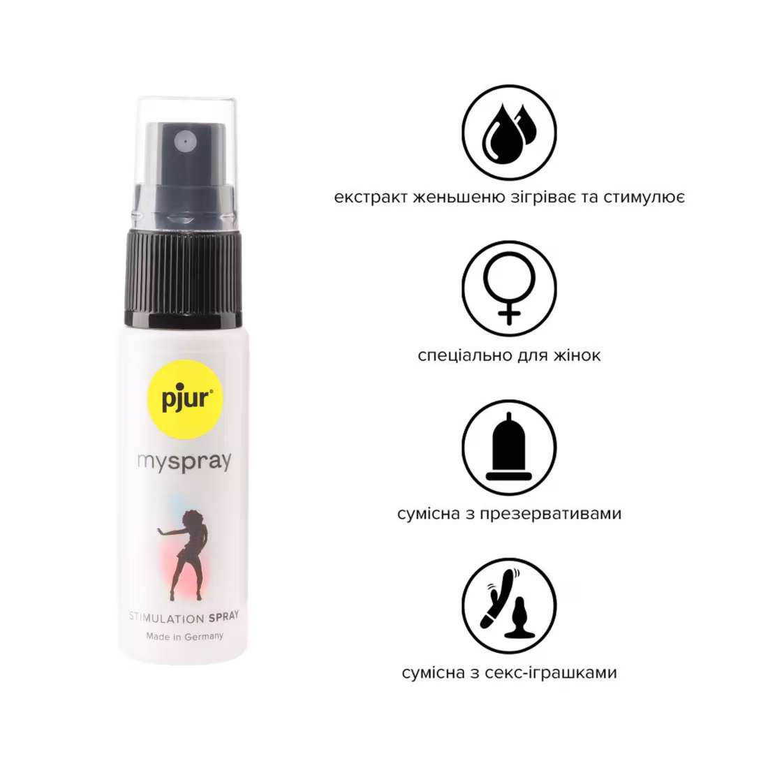 Збуджувальний спрей для жінок pjur myspray 20 мл, з екстрактом алое, ефект поколювання — фото 2