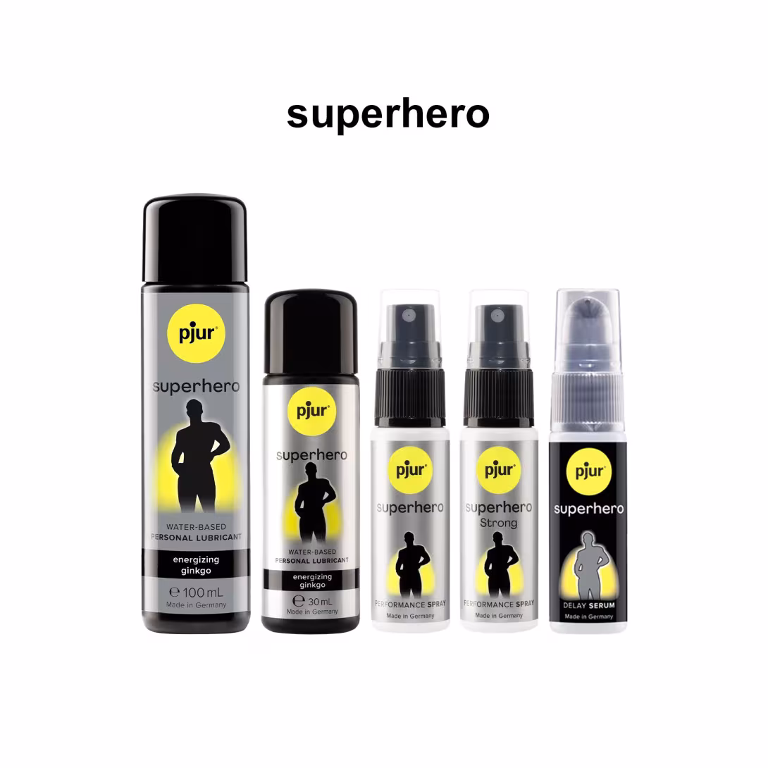 Стимулювальний лубрикант на водній основі pjur Superhero Energizing glide 100 мл, з екстрактом гінкго білоба — фото 4