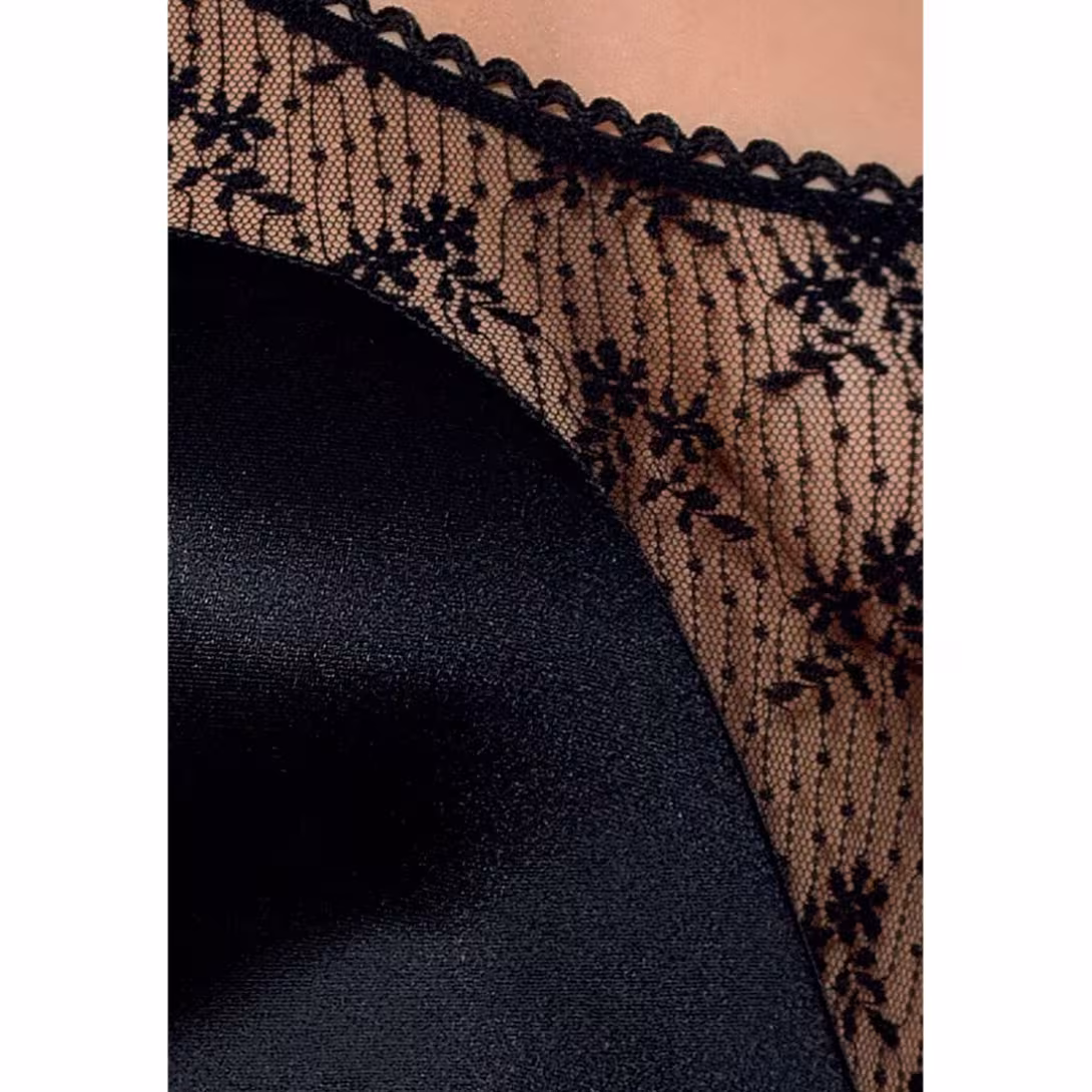 Розпродаж!!! Боді-монокіні з глибоким декольте PETRA BODY black XXL/XXXL — Passion Exclusive — фото 3