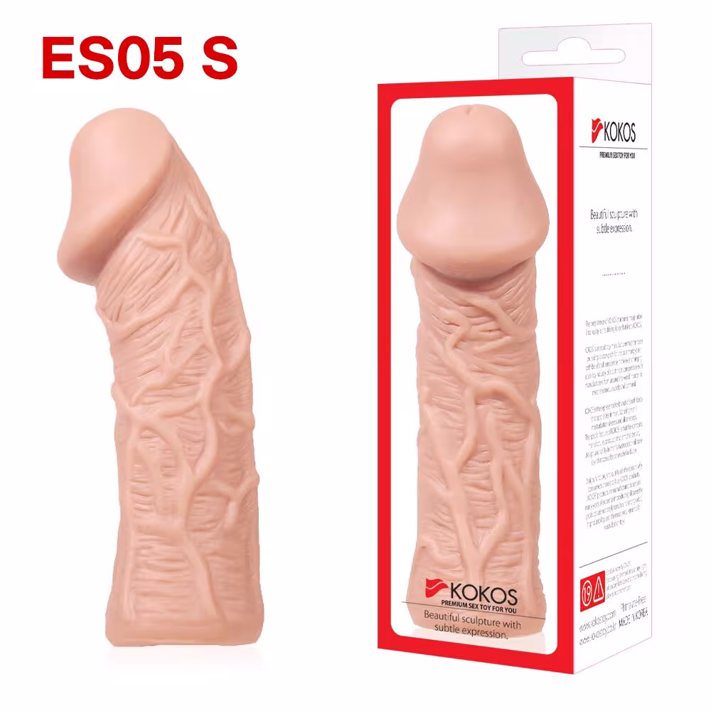 Насадка на член Kokos Extreme Sleeve ES.05 розмір S, потовщувальна, стимулюючий рельєф — фото 4