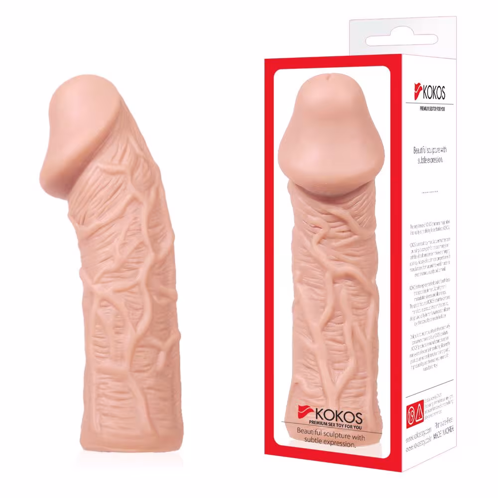 Насадка на член Kokos Extreme Sleeve ES.05 розмір M, потовщувальна, стимулюючий рельєф — фото 3