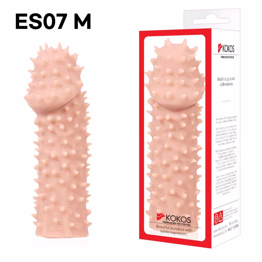Насадка на член Kokos Extreme Sleeve ES.07 розмір M, потовщувальна, стимуляція точки G — фото 3