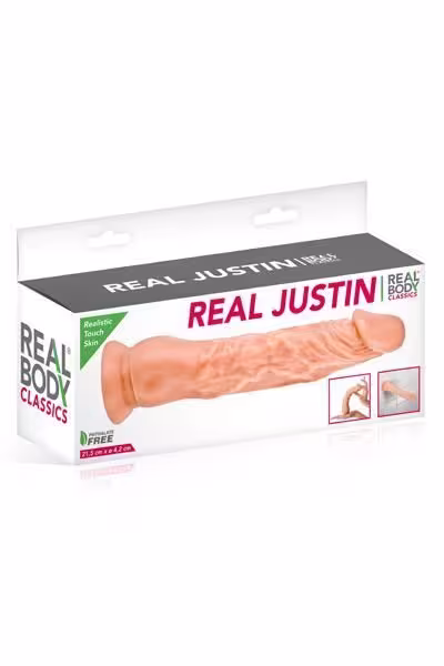 Фалоімітатор Real Body - Real Justin Flesh, TPE (м'яте паковання!!!) — фото 4