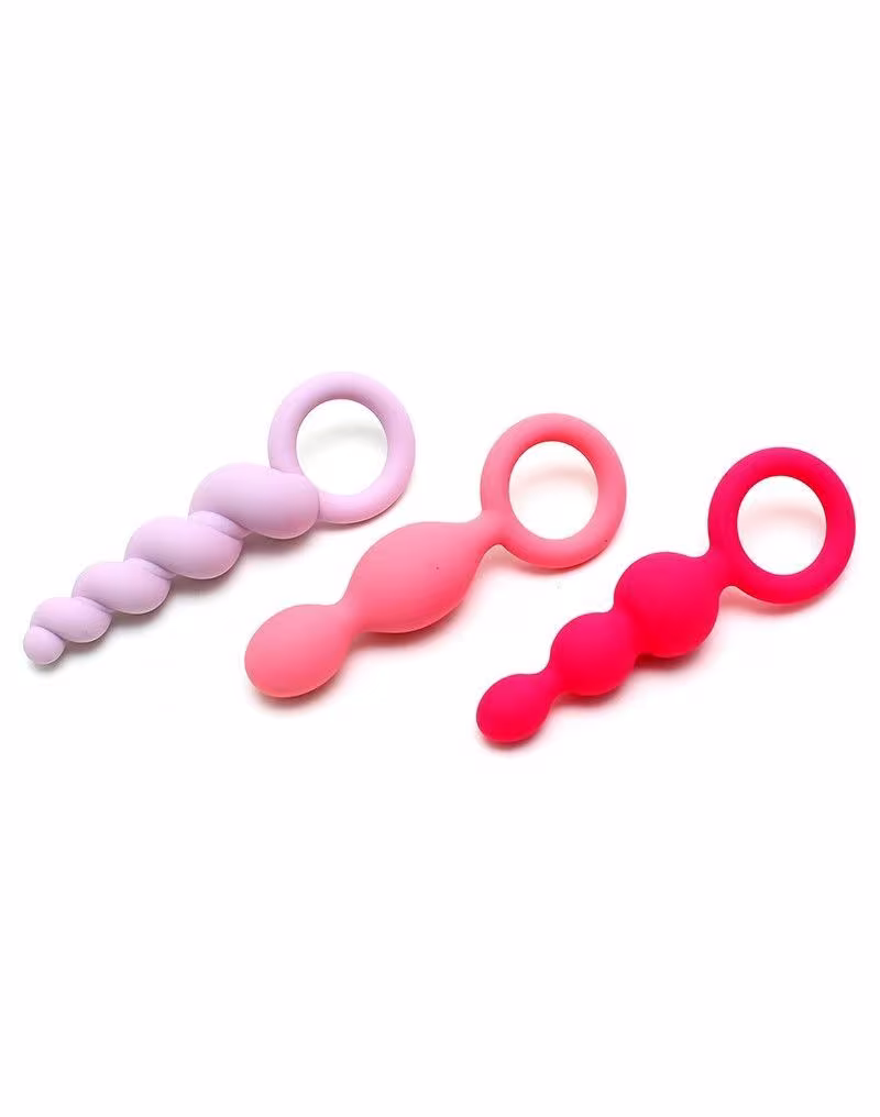 Набір анальних іграшок Satisfyer Plugs (set of 3) - Booty Call, макс. діаметр 3 см — фото 2