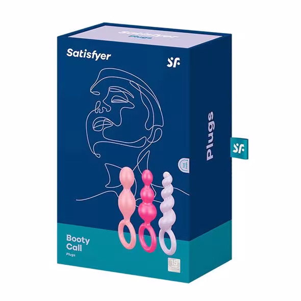 Набір анальних іграшок Satisfyer Plugs (set of 3) - Booty Call, макс. діаметр 3 см — фото 3