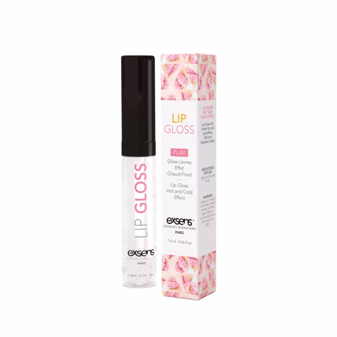 Стимулювальний блиск для губ EXSENS Lip Gloss 7,4 мл, ефект поколювання і холод-тепло — фото 3