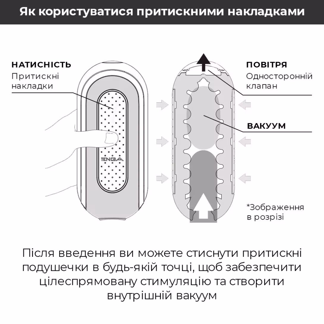 Вібромастурбатор Tenga Flip Zero Electronic Vibration Black, змінна інтенсивність, розкладний — фото 9