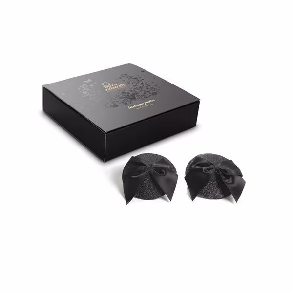 Пестіс Bijoux Indiscrets Burlesque pasties GLITTER and BOW — фото 3