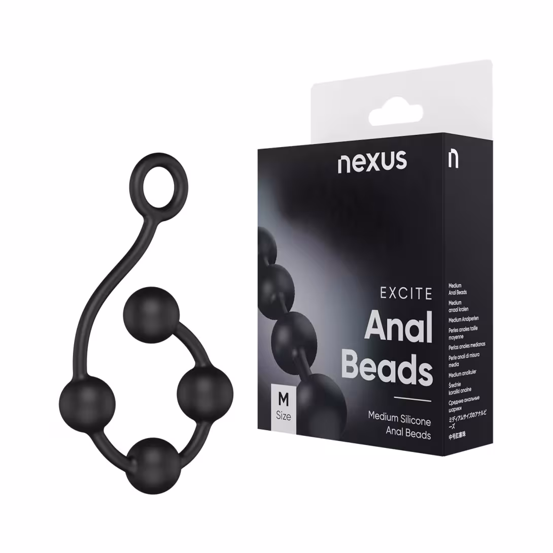 Анальні кульки Nexus Excite Medium Anal Beads, силікон, макс. діаметр 2,5 см — фото 7