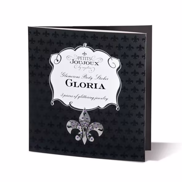Пестіс з кристалів Petits Joujoux Gloria set of 3 - Green/Blue, прикраса на груди та вульву — фото 2