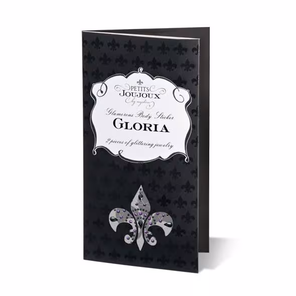 Пестіс з кристалів Petits Joujoux Gloria set of 2 - Black, прикраса на груди — фото 2