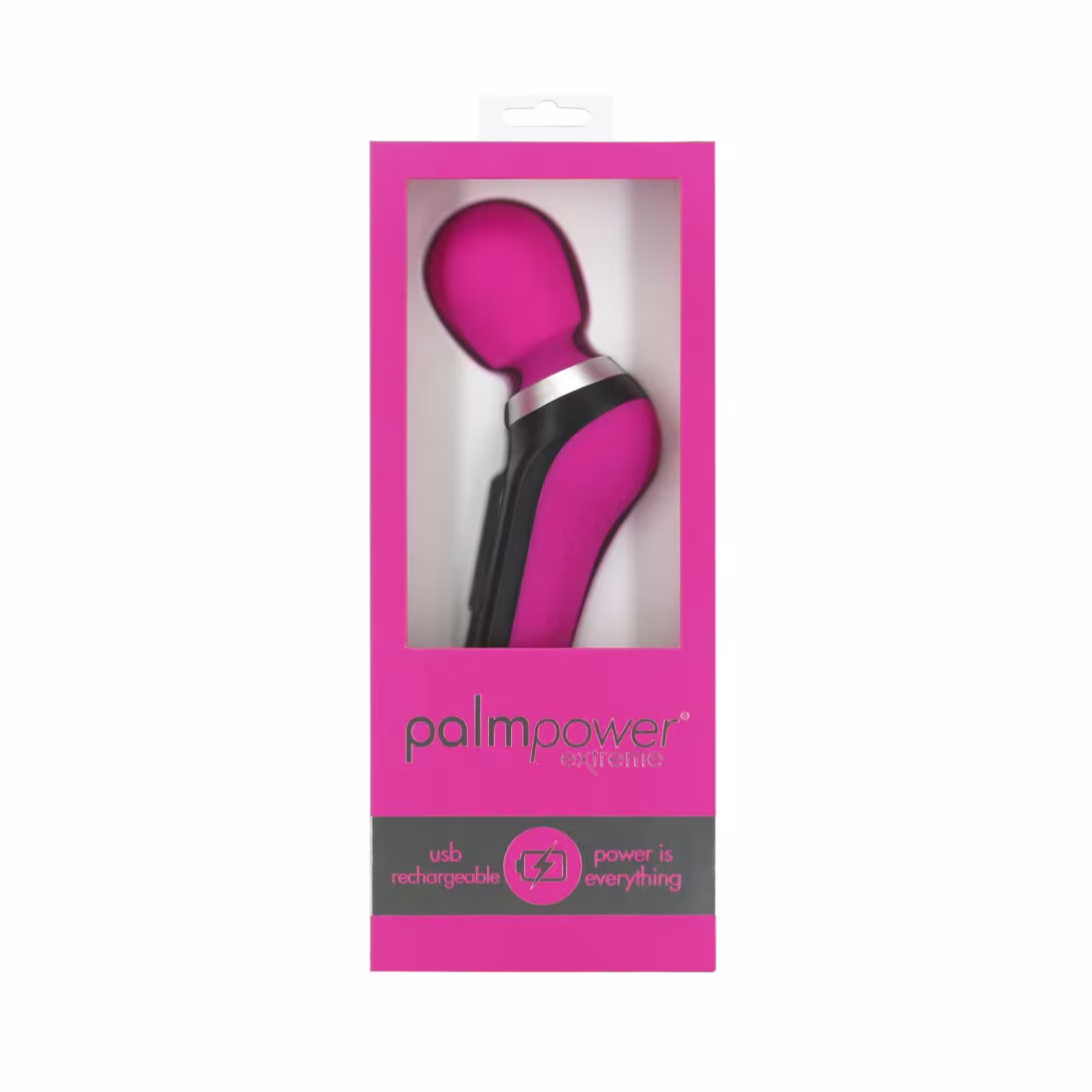 Потужний вібромасажер PalmPower Extreme - Pink, 7 режимів, гнучка головка, перезаряджуваний — фото 6