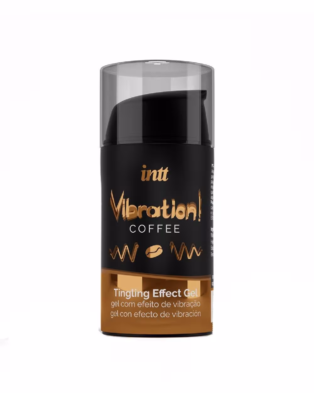 Рідкий вібратор Intt Vibration Coffee (15 мл), густий гель, дуже смачний, діє до 30 хвилин — фото 2