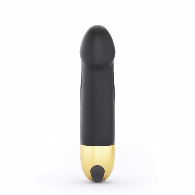 Вібратор Dorcel Real Vibration S Gold 2.0, діаметр 3,7см, перезаряджуваний, для точки G — фото 3