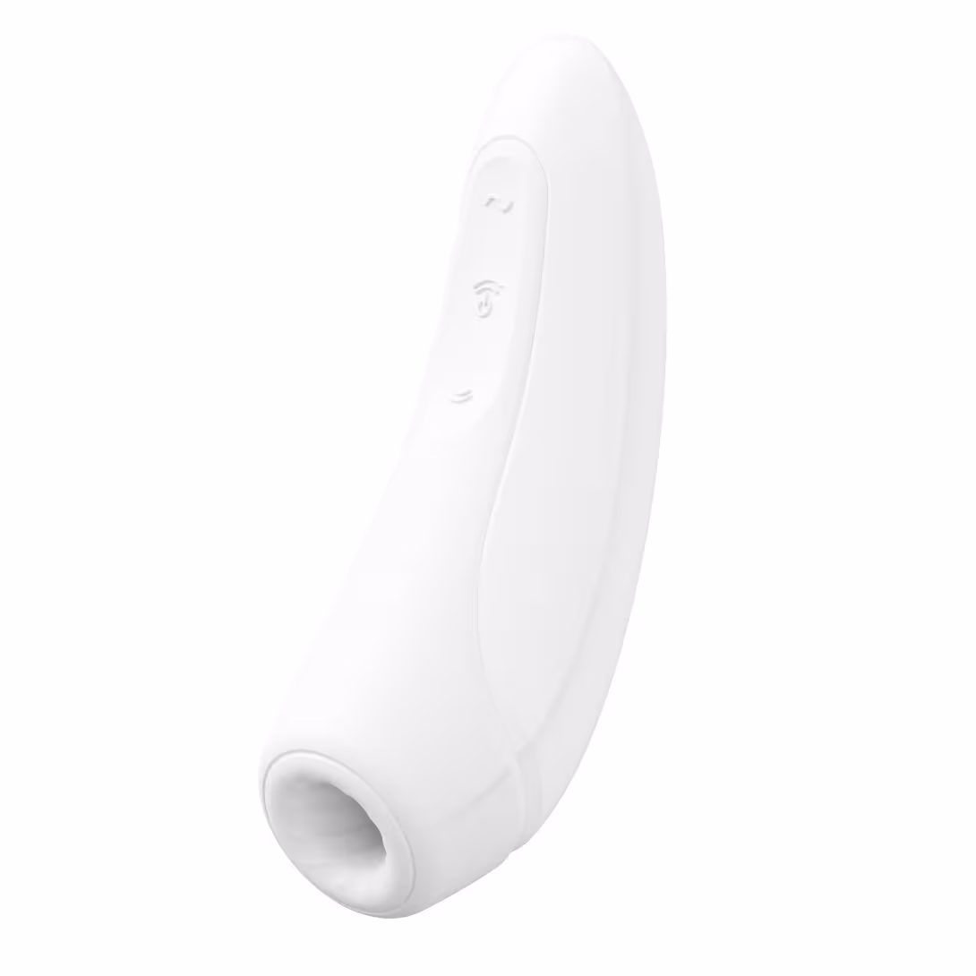 Вакуумний кліторальний стимулятор Satisfyer Curvy 1+ White з керуванням через інтернет — фото 5