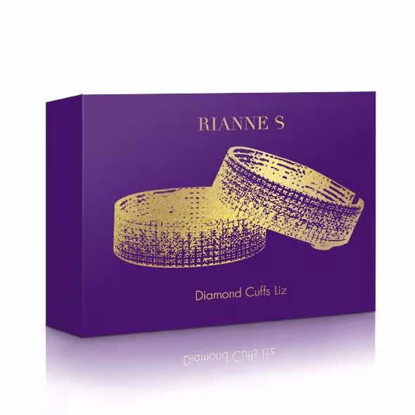 Лакшері наручники-браслети з кристалами Rianne S: Diamond Cuffs, подарункове паковання — фото 7
