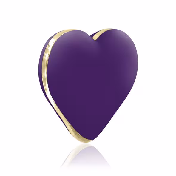 Вібратор-сердечко Rianne S: Heart Vibe Purple, 10 режимів, медичний силікон, подарункове паковання — фото 2