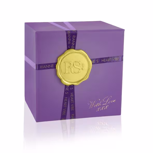Вібратор-сердечко Rianne S: Heart Vibe Purple, 10 режимів, медичний силікон, подарункове паковання — фото 3
