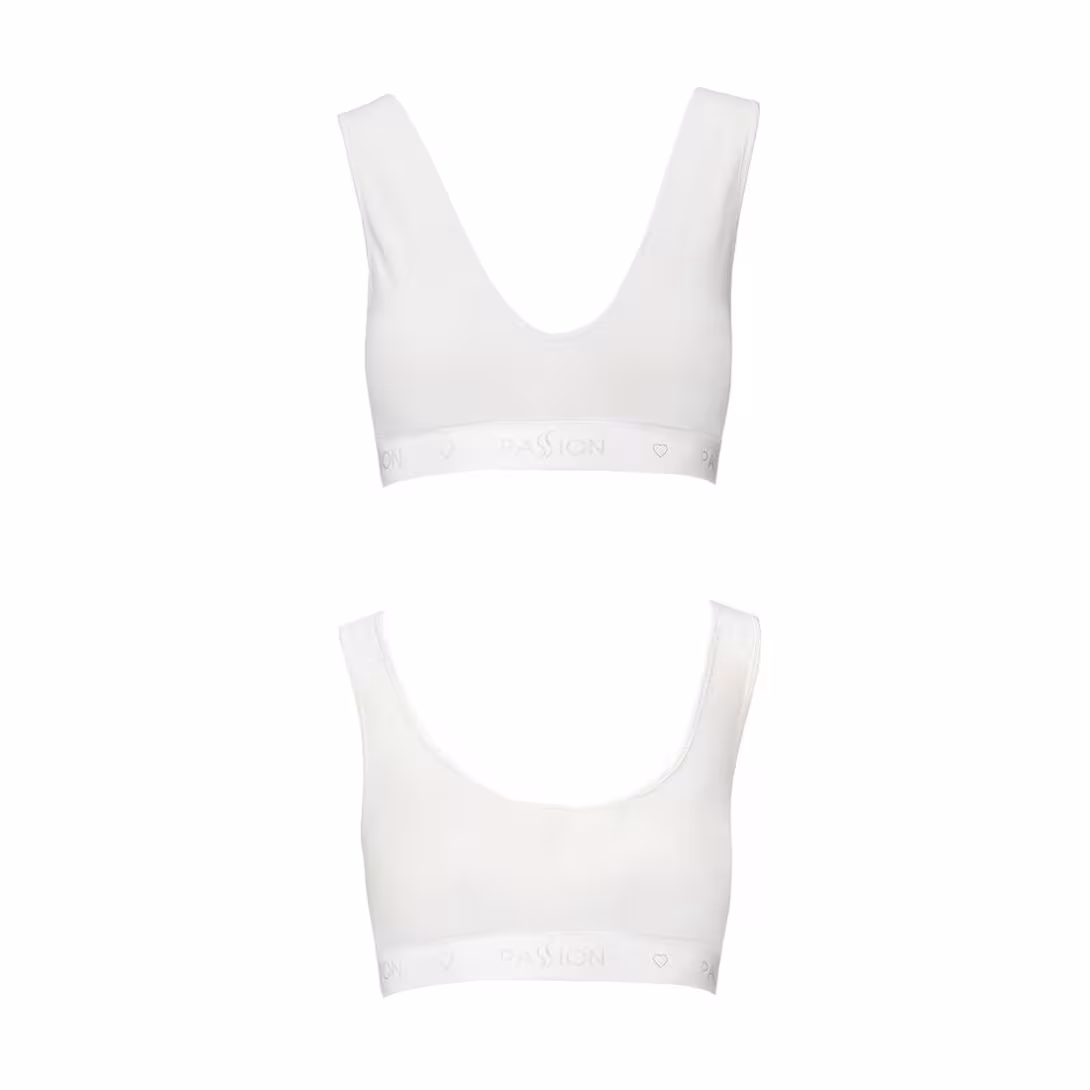 Спортивний топ з еластичної бавовни Passion PS005 TOP S, white — фото 5