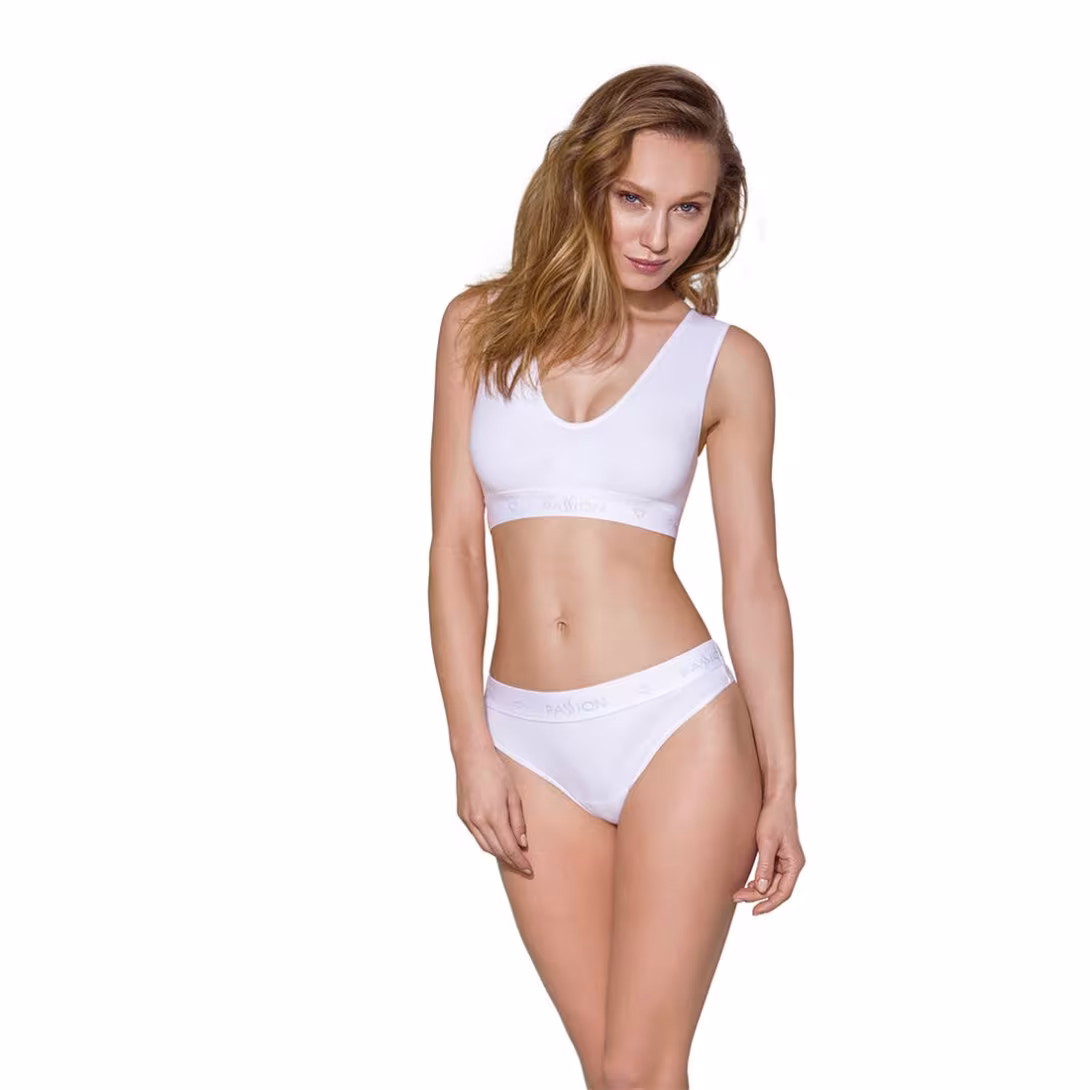 Спортивний топ з еластичної бавовни Passion PS005 TOP XL, white — фото 3