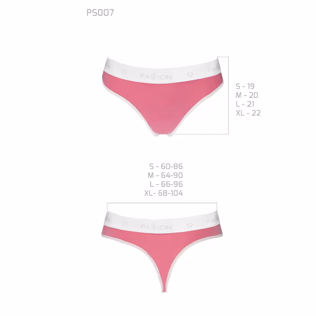Спортивні трусики-стрінги Passion PS007 PANTIES XL, pink — фото 5