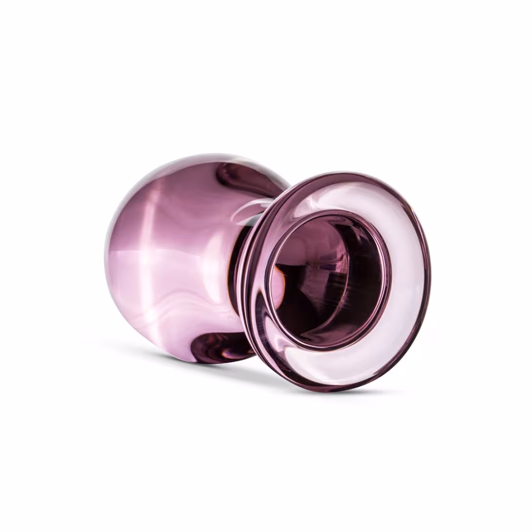Рожева анальна пробка зі скла Gildo Pink Glass Buttplug No. 27 — фото 2