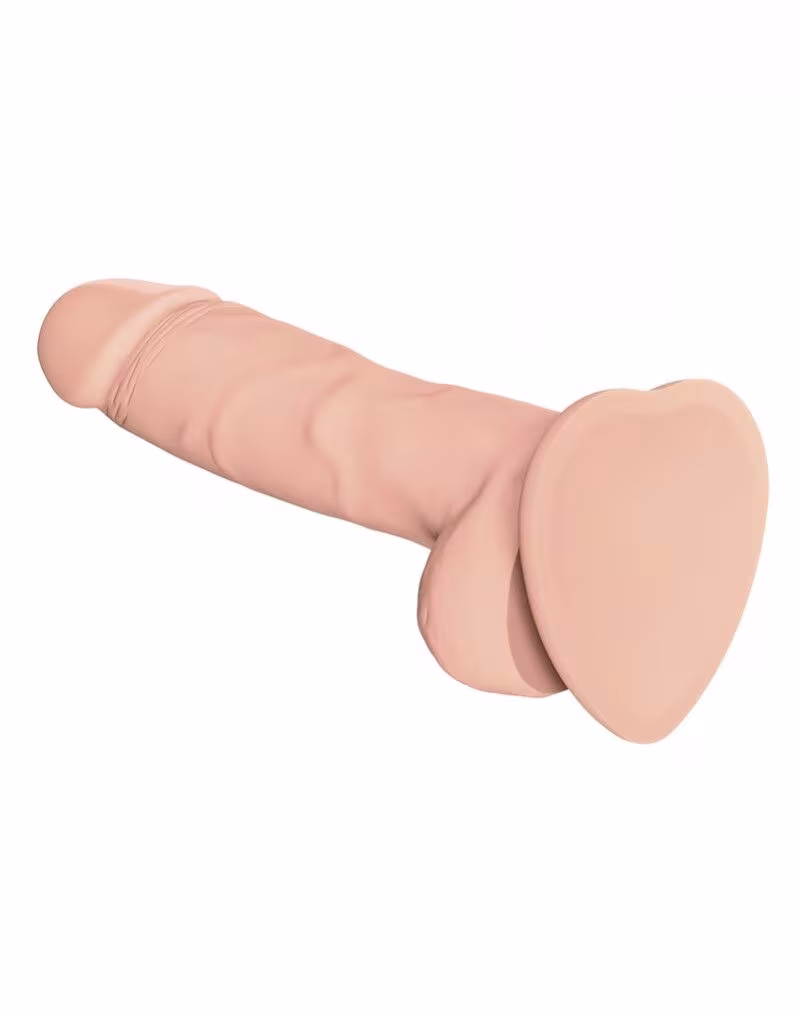 Реалістичний фалоімітатор Strap-On-Me SOFT REALISTIC DILDO Vanilla - Size M — фото 2
