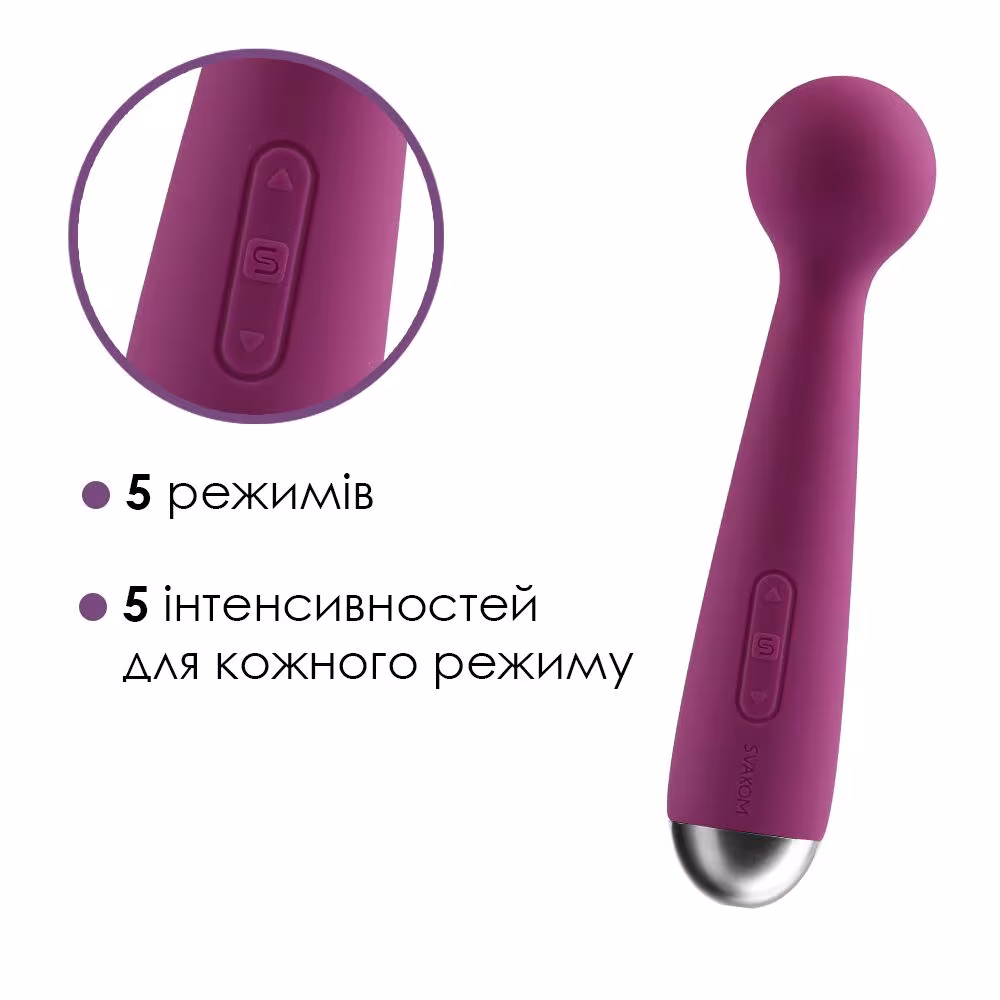 Вібромасажер з інтелектуальним режимом Svakom Mini Emma Violet — фото 3
