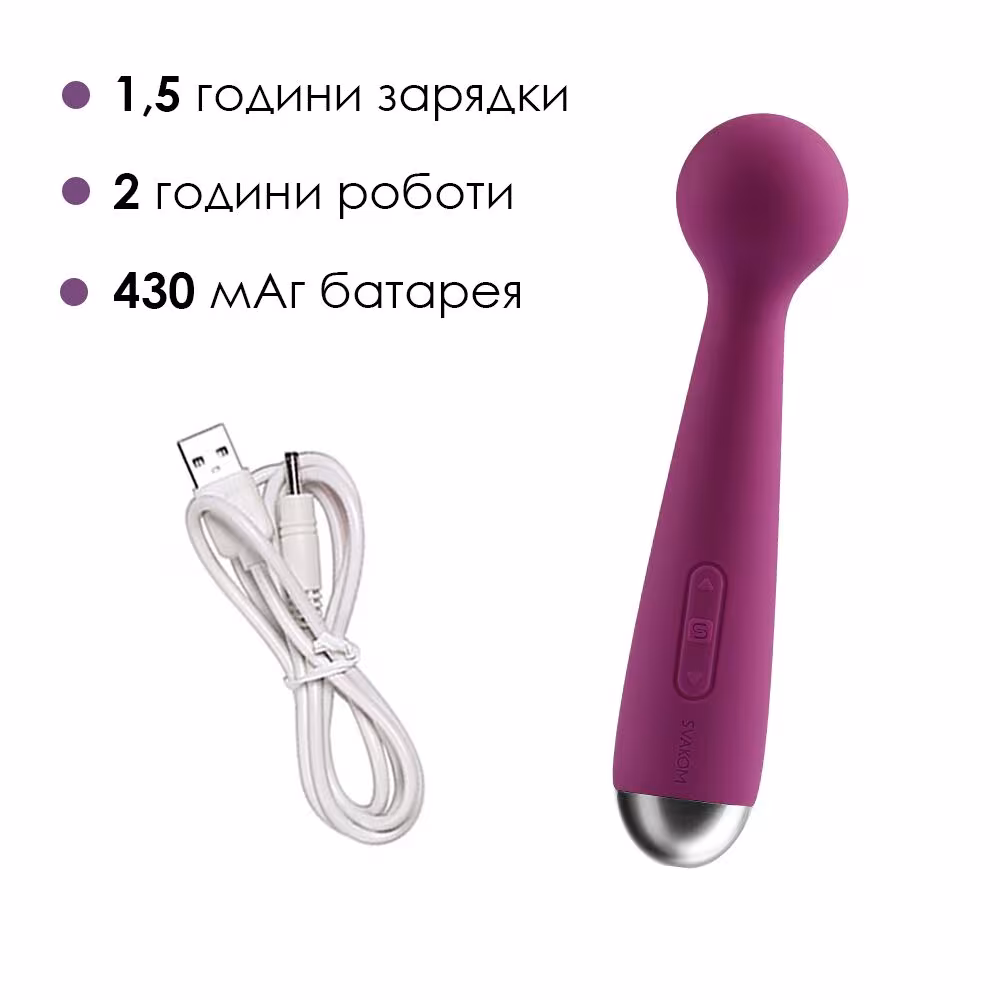 Вібромасажер з інтелектуальним режимом Svakom Mini Emma Violet — фото 4