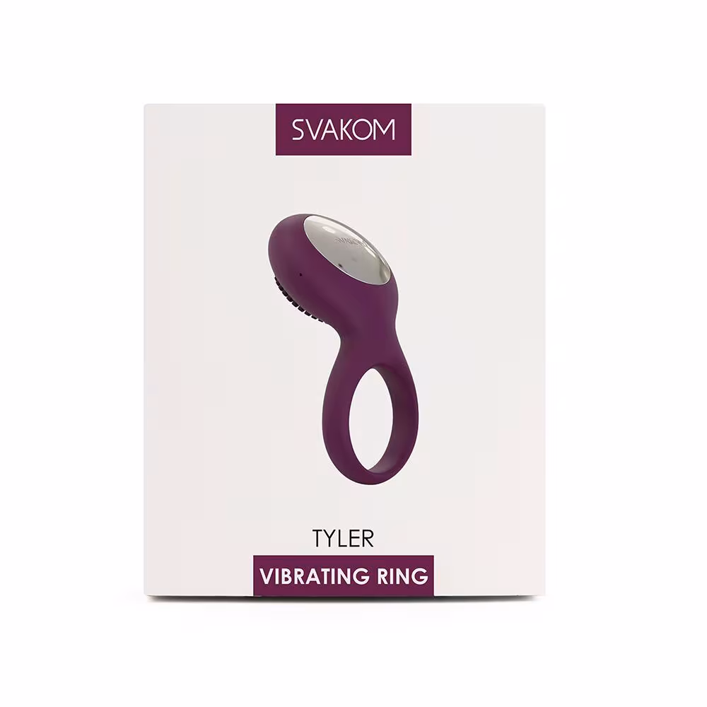 Ерекційне кільце з вібрацією Svakom Tyler Violet — фото 7