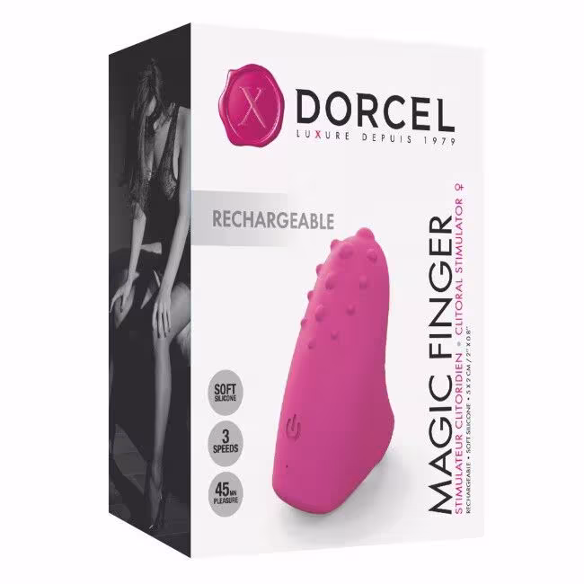 Вібратор на палець Dorcel MAGIC FINGER Rose перезаряджуваний, 3 режими роботи — фото 6