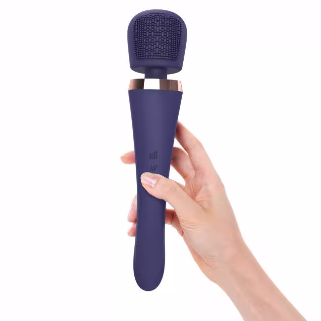 Вібромасажер з силіконовою щіточкою Love to Love Brush Crush – Midnight Indigo — фото 5