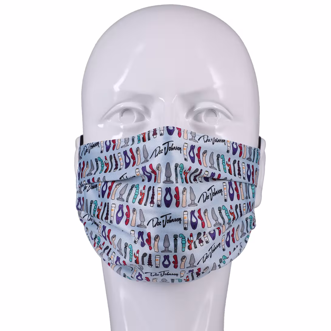 Двостороння маска Doc Johnson DJ Reversible and Adjustable face mask — фото 2