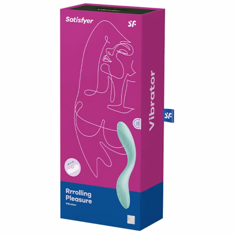 Вібратор із перлинною стимуляцією точки G Satisfyer Rrrolling Pleasure Mint — фото 5