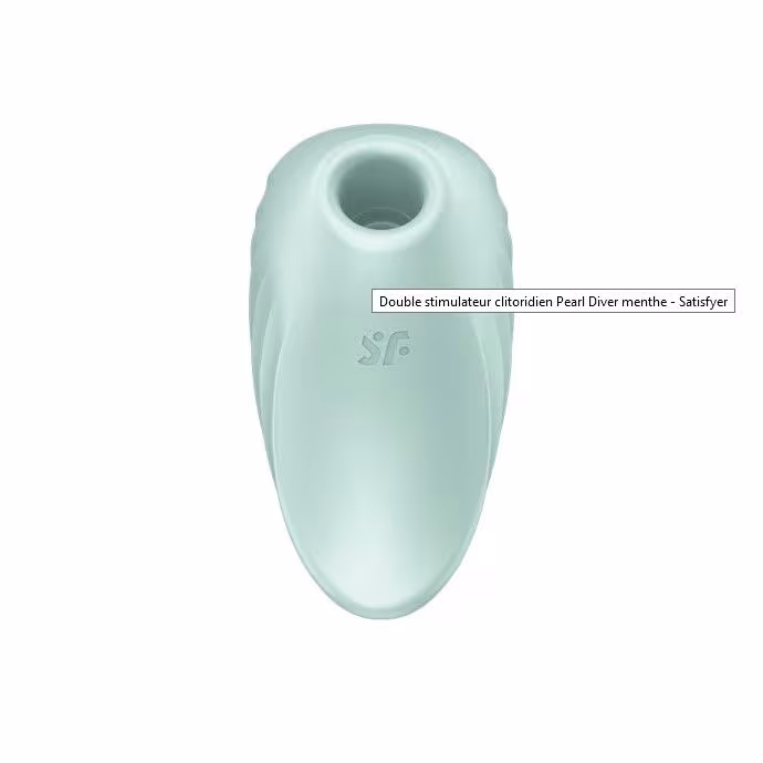 Вакуумний кліторальний стимулятор із вібрацією Satisfyer Pearl Diver Mint — фото 3