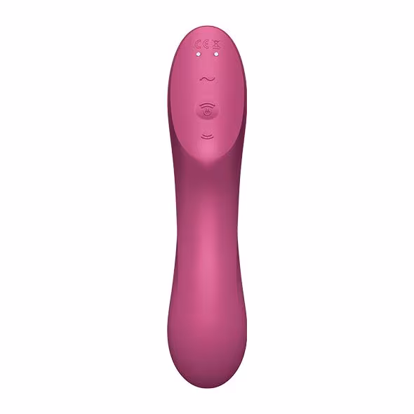 Вакуумний стимулятор із вібрацією Satisfyer Curvy Trinity 3 Red — фото 4
