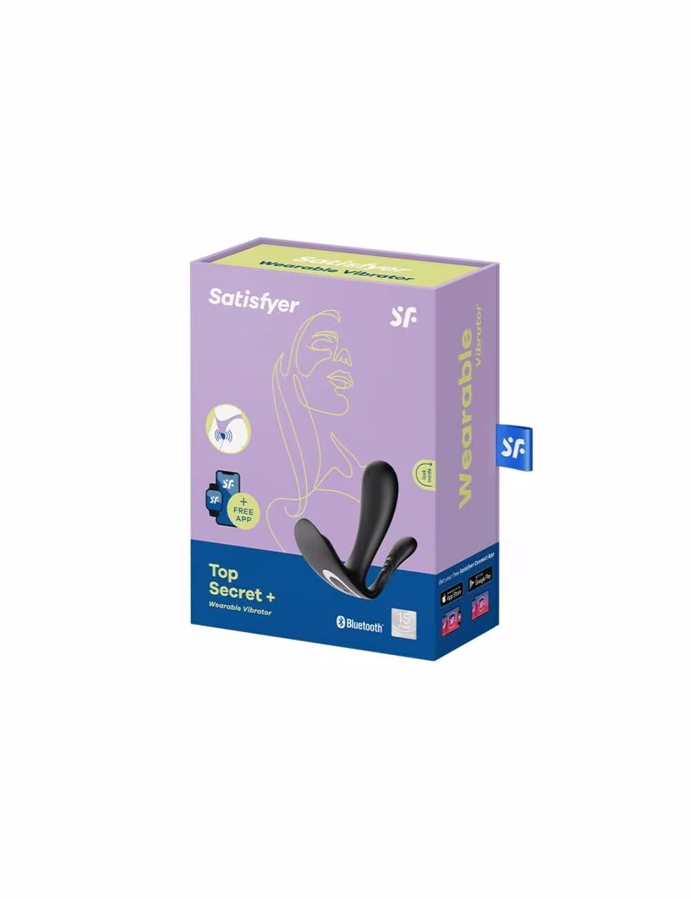 Подвійний смарт-вібратор у трусики Satisfyer Top Secret+ Black — фото 3