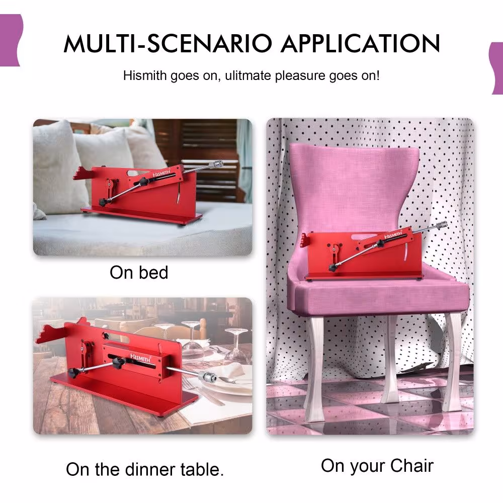 Смарт секс-машина Hismith Table Top 2.0 Pro APP Red, настільна версія — фото 8