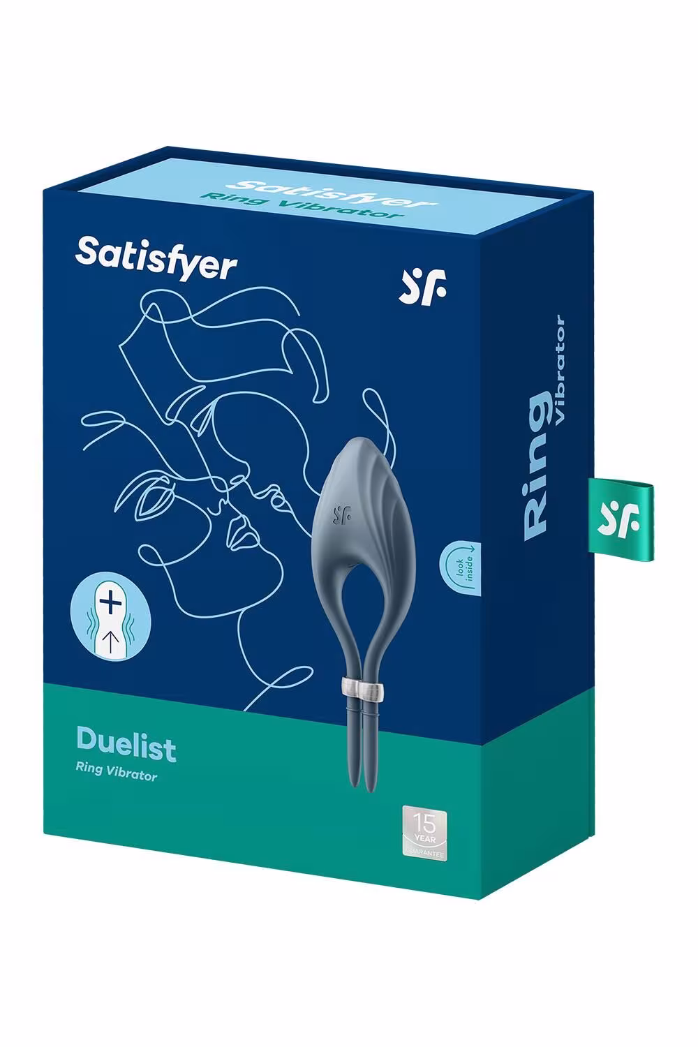 Ерекційне віброкільце-ласо Satisfyer Duelist Dark Blue, 10 режимів, потужний мотор — фото 6