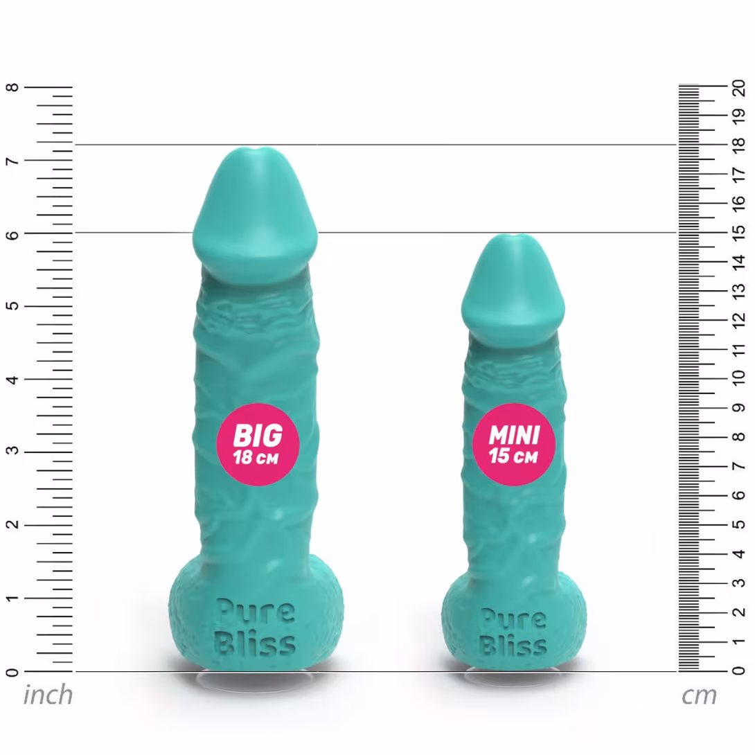 Мило у формі пеніса Pure Bliss MINI Turquoise, крафтове мило-член, натуральне — фото 5