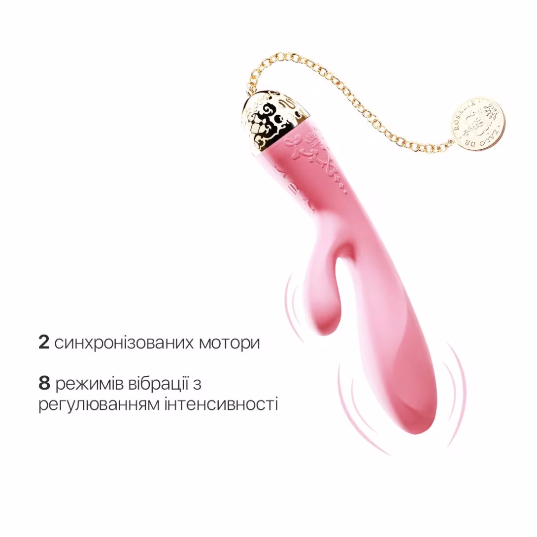 Смартвібратор-кролик Zalo — Rosalie Rouge Pink — фото 6