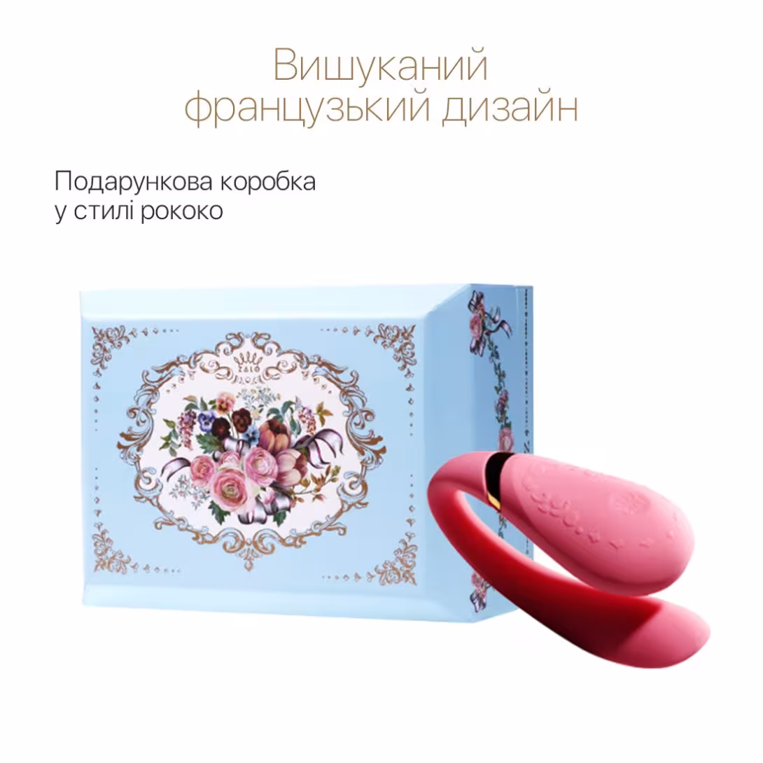 Смартвібратор для пар Zalo Fanfan set Rouge Pink, пульт ДК — фото 4