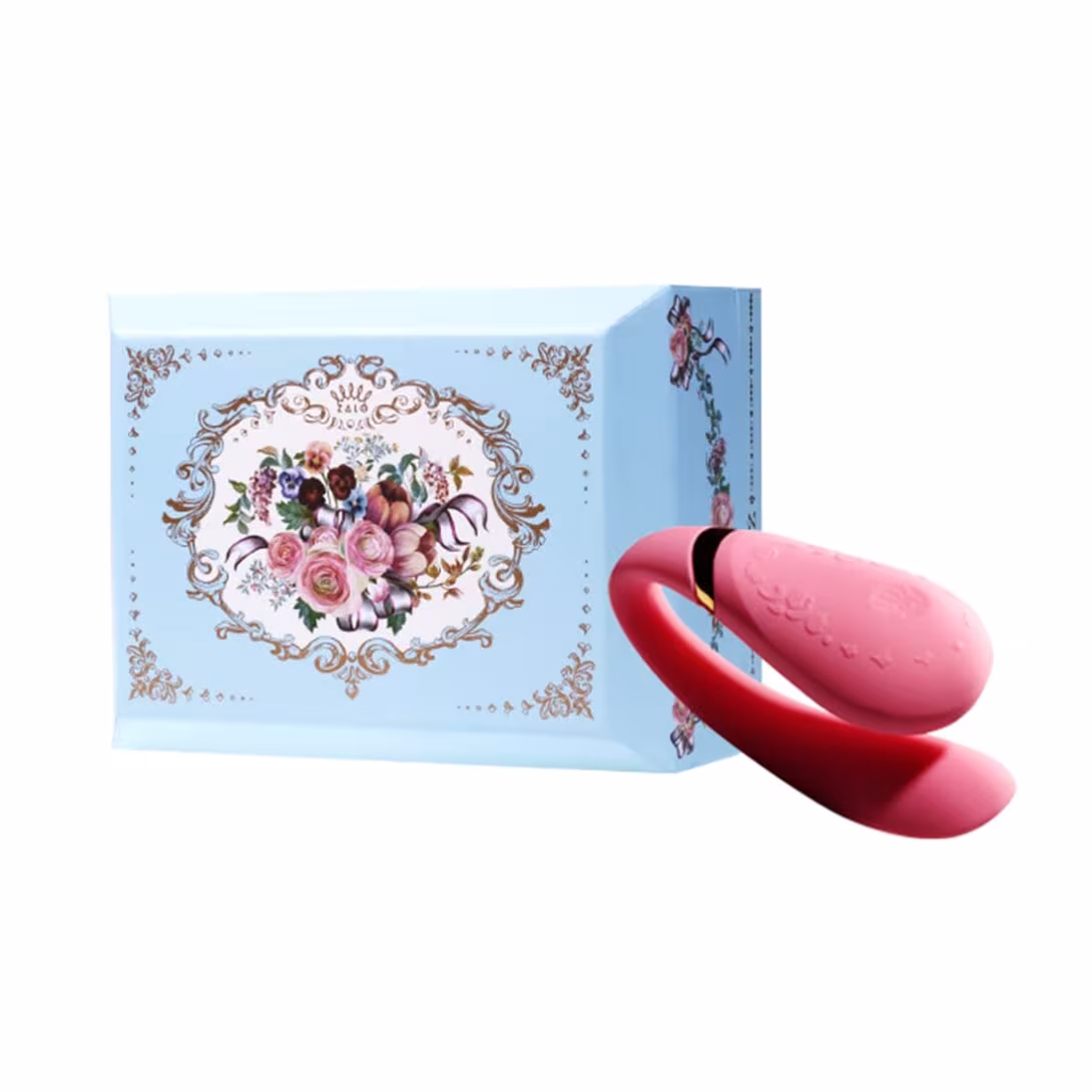 Смартвібратор для пар Zalo Fanfan set Rouge Pink, пульт ДК — фото 10